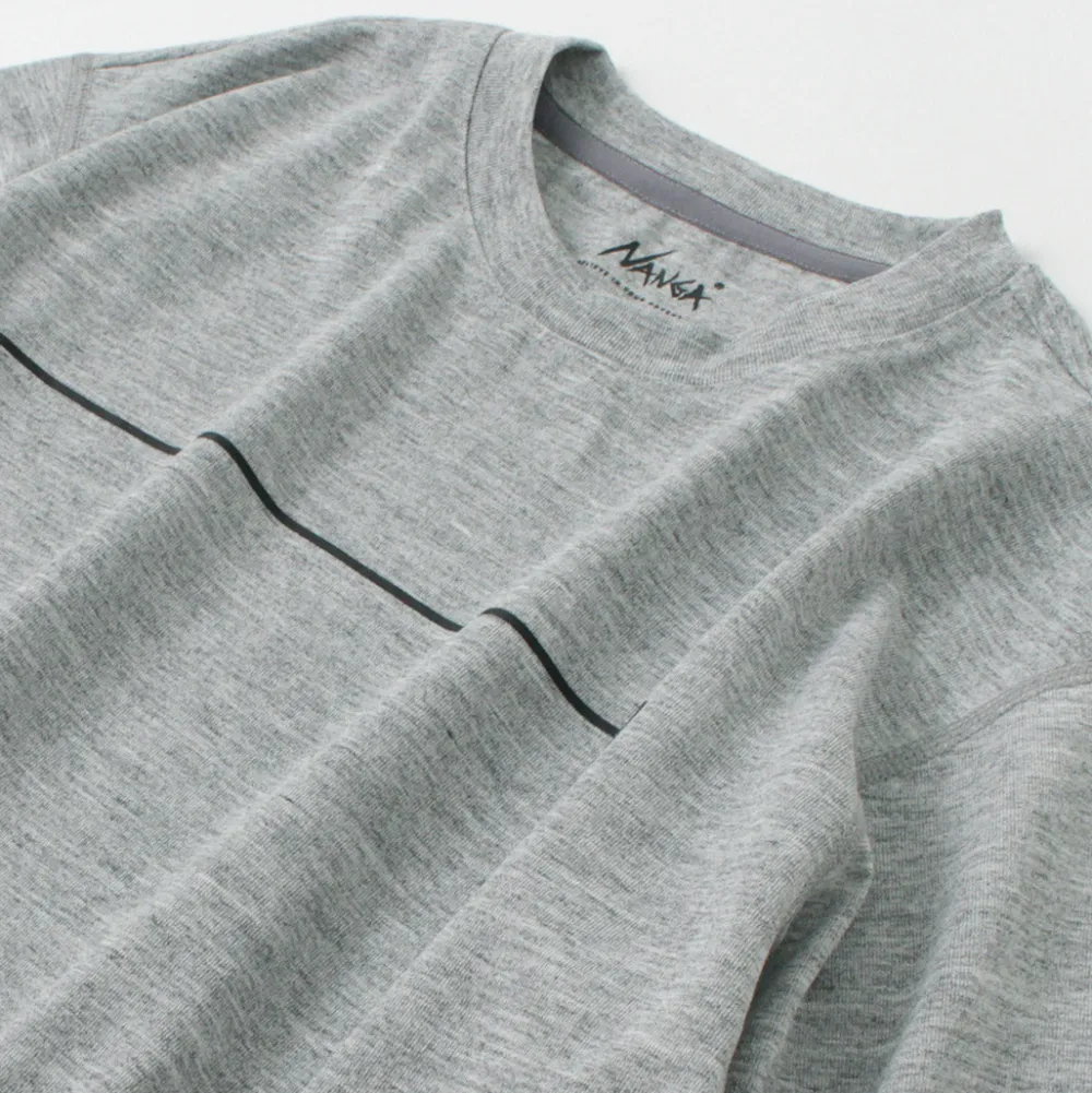 NANGA T-Shirts^/ Dry Mix Frame Logo Tee