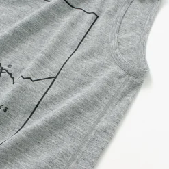 NANGA T-Shirts^/ Dry mix frame logo tank top T-shirt