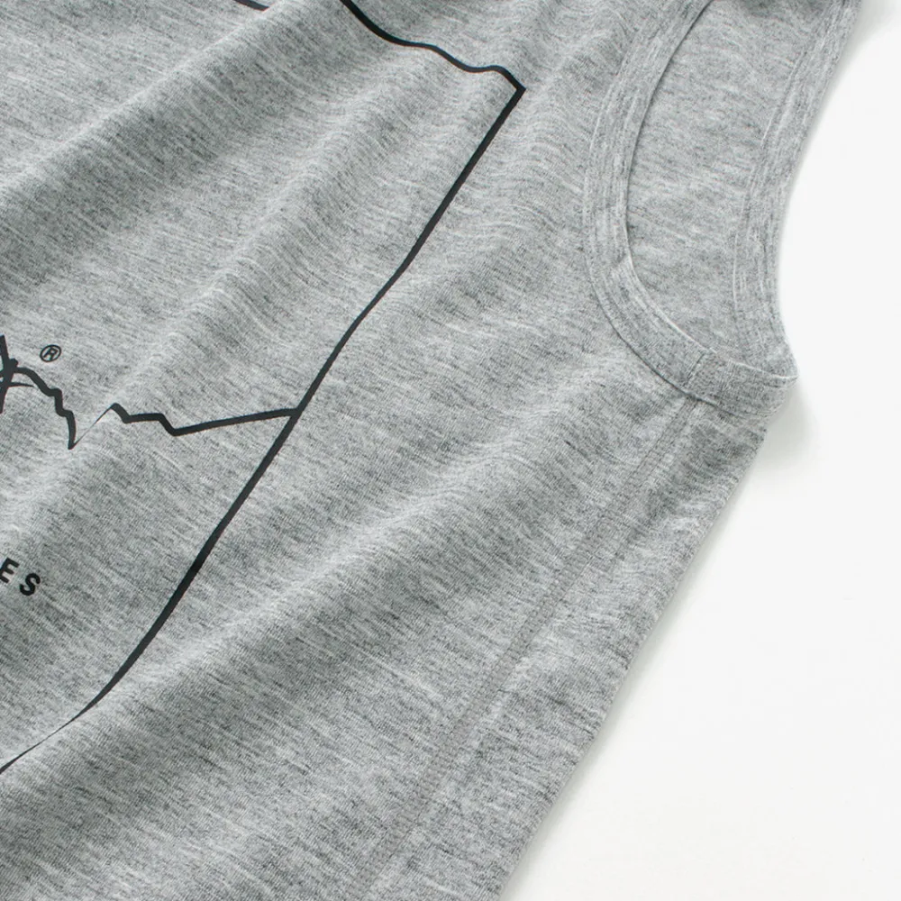 NANGA T-Shirts^/ Dry mix frame logo tank top T-shirt