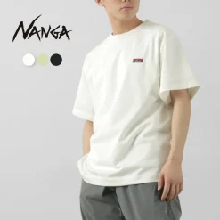NANGA T-Shirts^/ Eco Hybrid Box Logo Embroidery T-Shirt