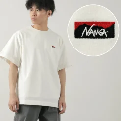 NANGA T-Shirts^/ Eco Hybrid Box Logo Embroidery T-Shirt