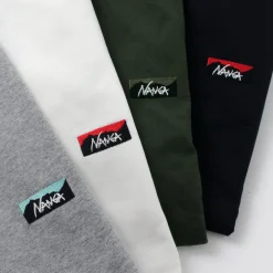 NANGA T-Shirts^/ Eco Hybrid Box Logo Embroidery Long Sleeve T-Shirt