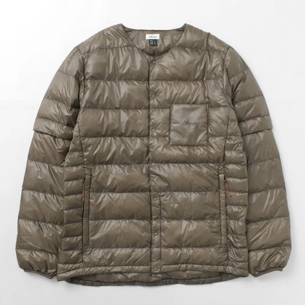 NANGA Down Wear^/ Inner Down Cardigan Detachable Sleeve