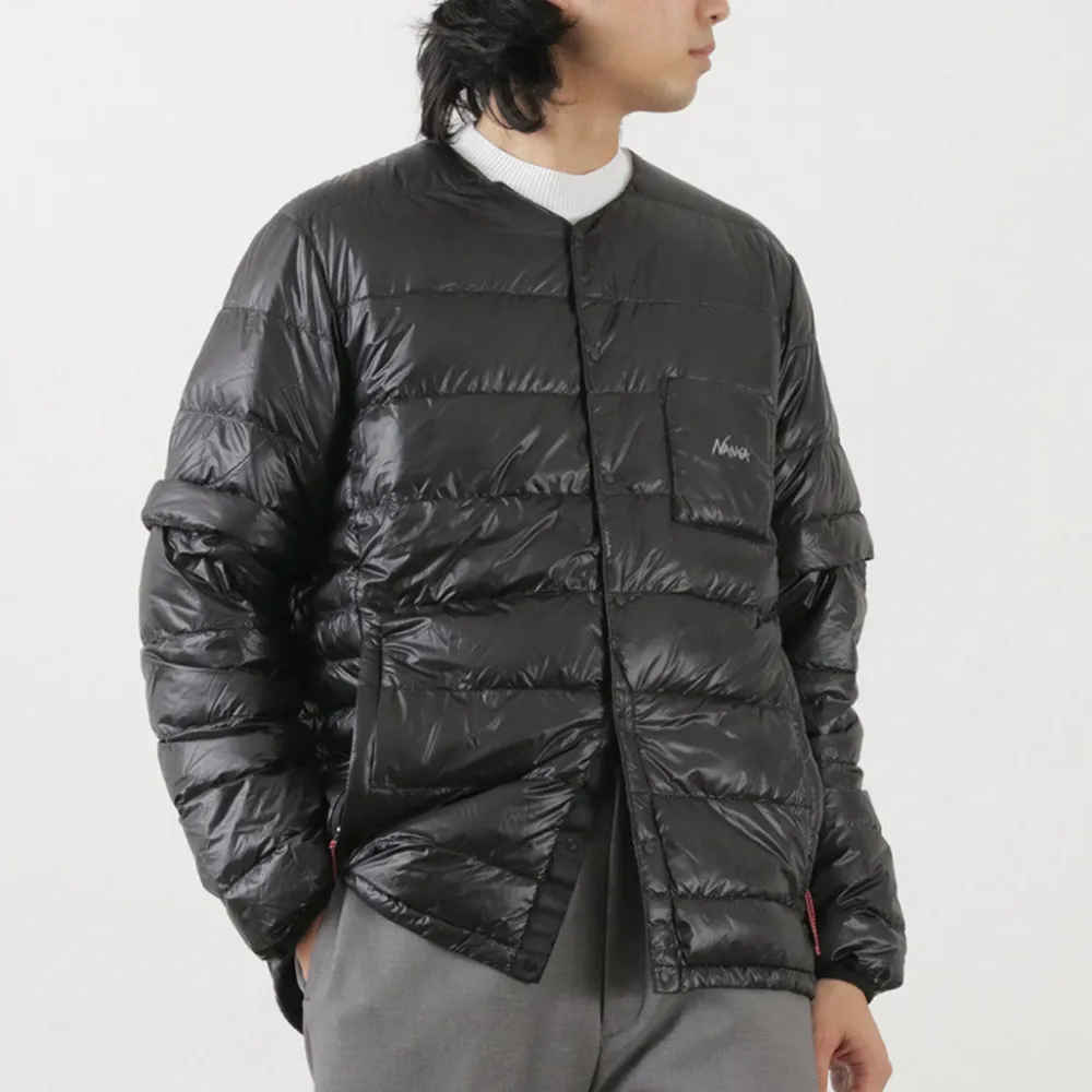 NANGA Down Wear^/ Inner Down Cardigan Detachable Sleeve