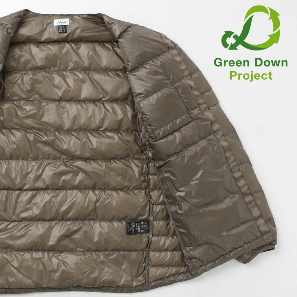 NANGA Down Wear^/ Inner Down Cardigan Detachable Sleeve