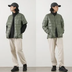 NANGA Down Wear^/ Inner Down Cardigan Detachable Sleeve