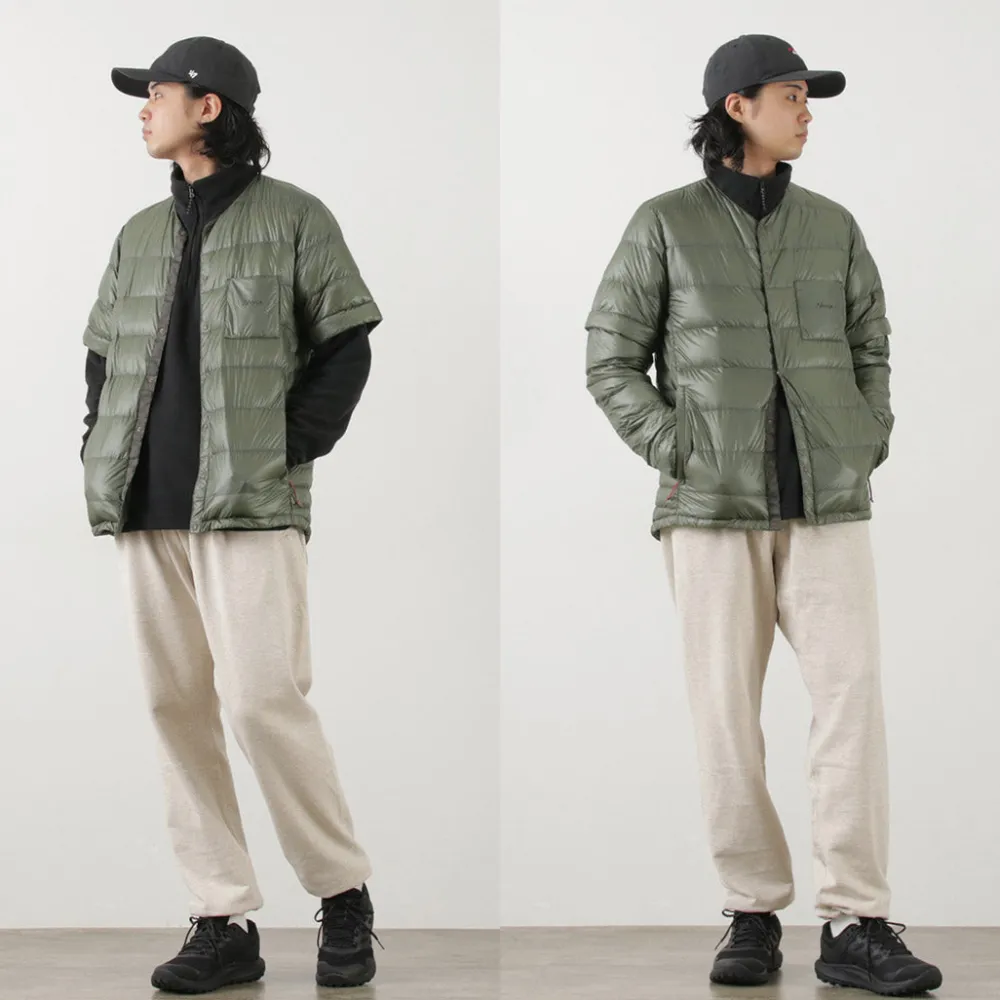 NANGA Down Wear^/ Inner Down Cardigan Detachable Sleeve
