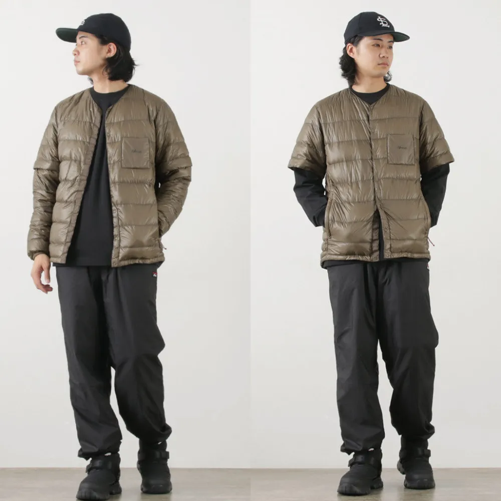 NANGA Down Wear^/ Inner Down Cardigan Detachable Sleeve