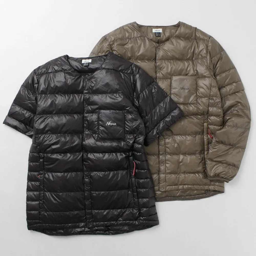 NANGA Down Wear^/ Inner Down Cardigan Detachable Sleeve