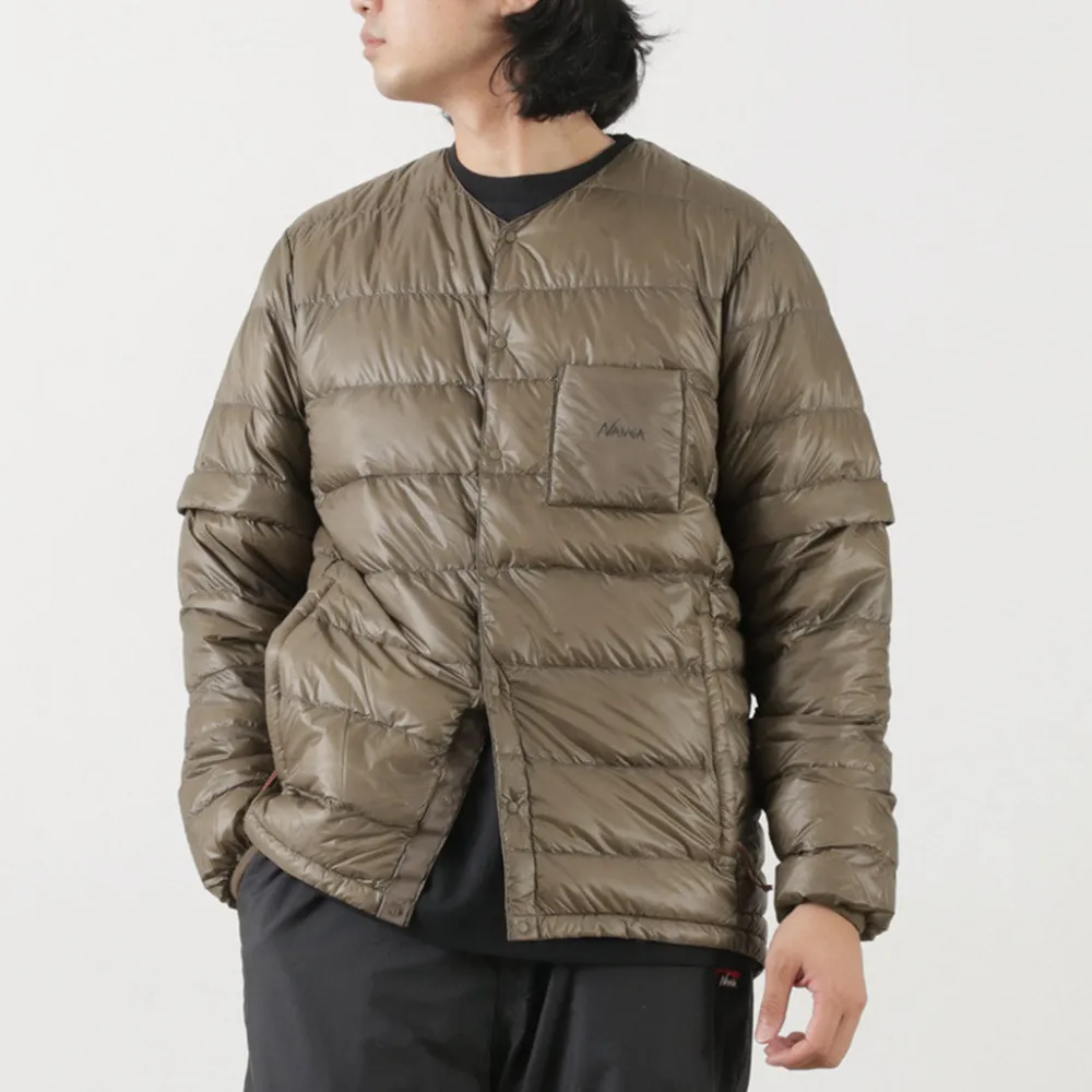 NANGA Down Wear^/ Inner Down Cardigan Detachable Sleeve