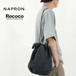NAPRON Other Bags^/ 8oz non-faded Shin denim Patient bag medium 13L indigo