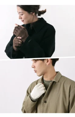 NEAFP Gloves^/ Alpaca fingerless knitted glove
