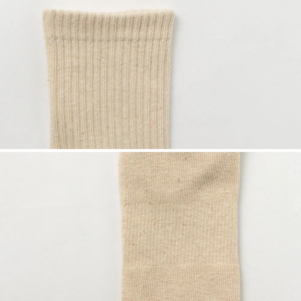NODAL Socks^/ Organic Cotton 3 Pack Crew Socks natural