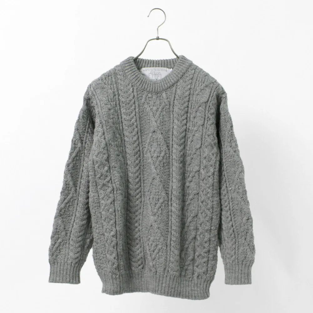 OLD DERBY KNITWEAR Knits^/ Aran Crew Pullover