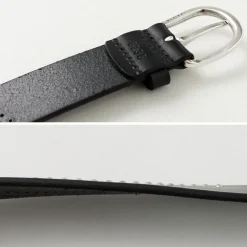 ORCIANI Belts^/ Bull Soft leather with micro studs black