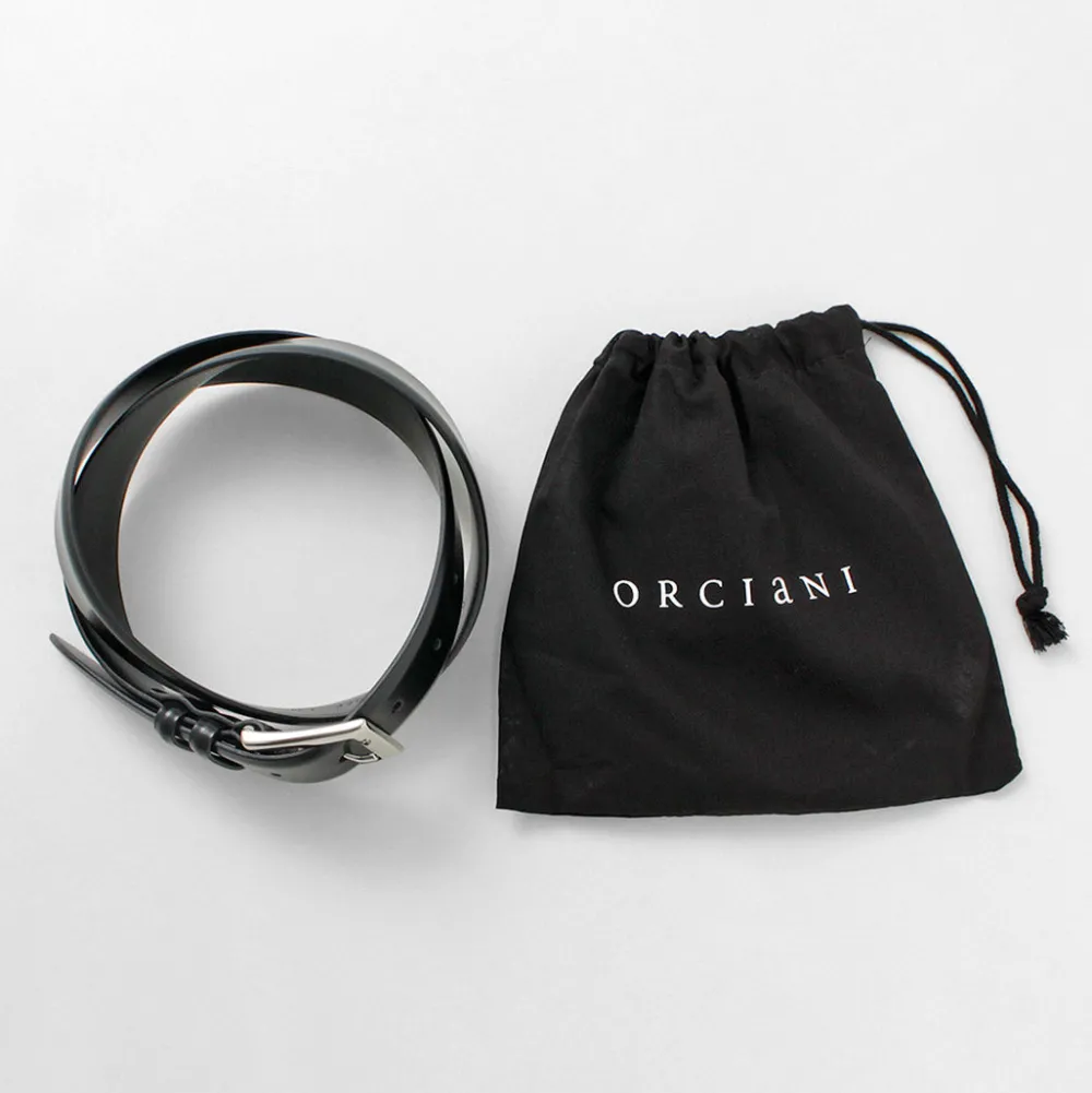 ORCIANI Belts^/ Calf Classic Leather Belt black