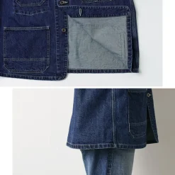 ORDINARY FITS Jackets^/ Denim Coverall Jacket Used indigo