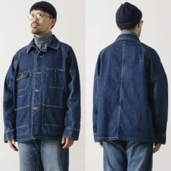 ORDINARY FITS Jackets^/ Denim Coverall Jacket Used indigo