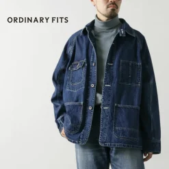ORDINARY FITS Jackets^/ Denim Coverall Jacket Used indigo