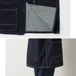 ORDINARY FITS Jackets^/ Denim coverall jacket one-wash dark-indigo