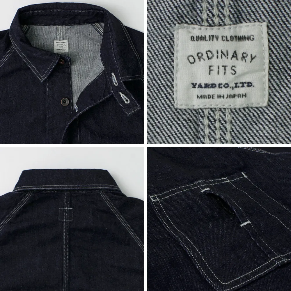 ORDINARY FITS Jackets^/ Denim coverall jacket one-wash dark-indigo