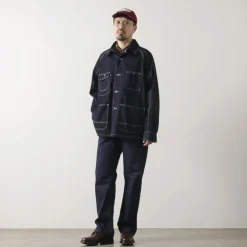 ORDINARY FITS Jackets^/ Denim coverall jacket one-wash dark-indigo