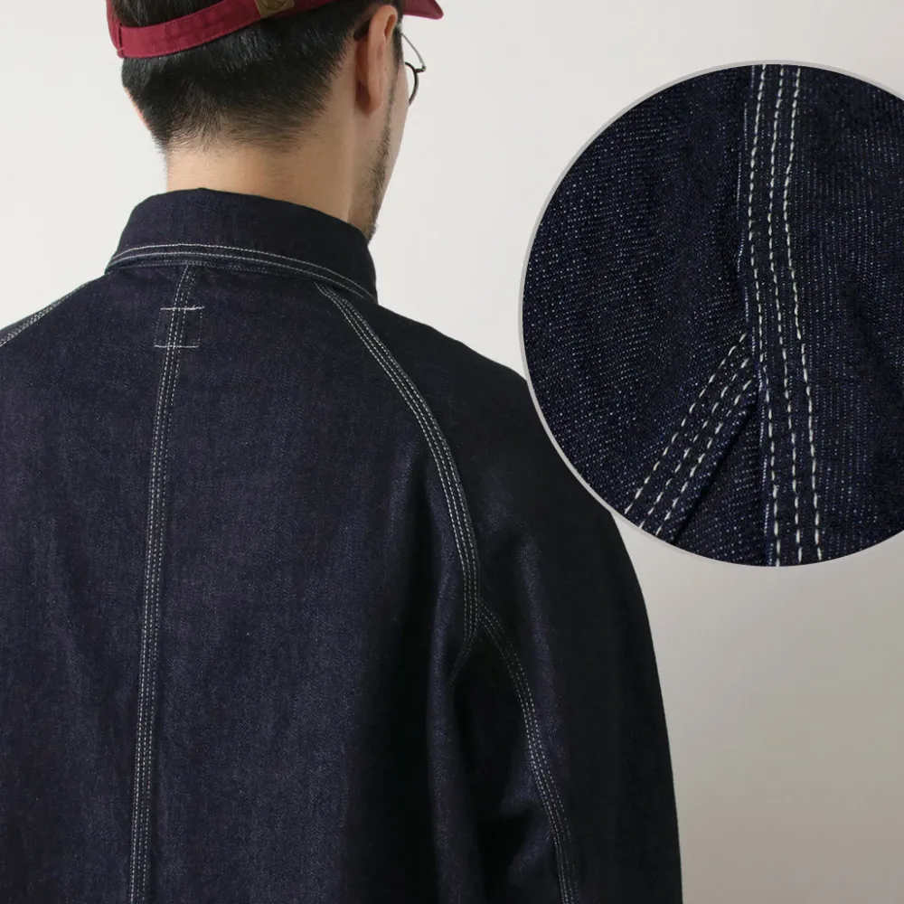 ORDINARY FITS Jackets^/ Denim coverall jacket one-wash dark-indigo
