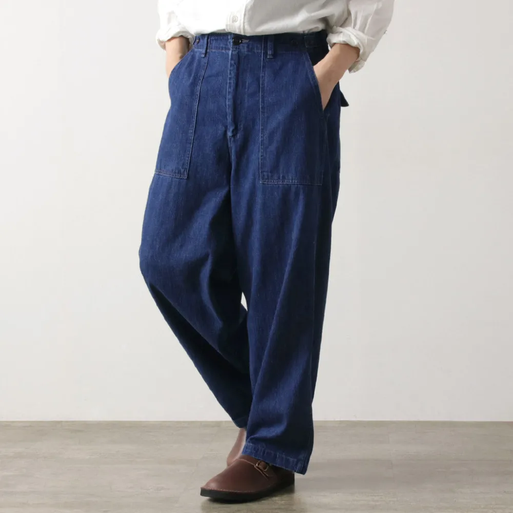 ORDINARY FITS Work Pants & Chinos|Jeans^/ James Fatigue Denim with Used Finish blue