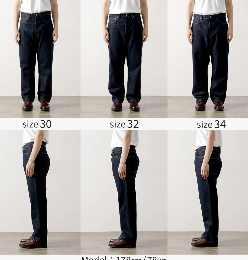 ORDINARY FITS Jeans^/ Loose denim One-wash indigo