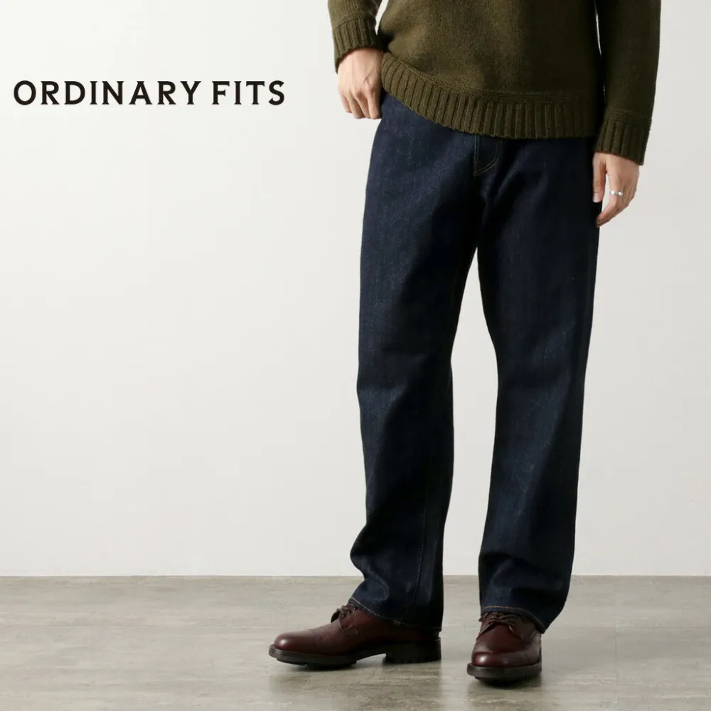 ORDINARY FITS Jeans^/ Loose denim One-wash indigo