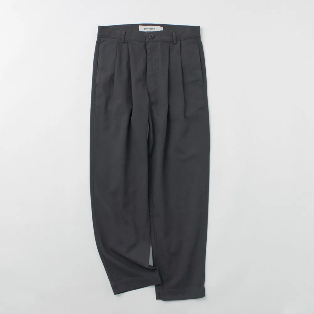 PARAGES Work Pants & Chinos^/ Double Pleated Pants Cotton