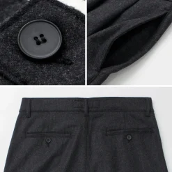 PARAGES Trousers^/ Double Pleats Wool Pants