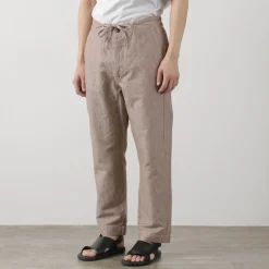 PARAGES Trousers^/ Yoga Pants Linen Cotton burgundy