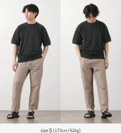 PARAGES Trousers^/ Yoga Pants Linen Cotton burgundy