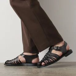 PARE GABIA Sandals^/ ALBIZ Gurkha Sandals black