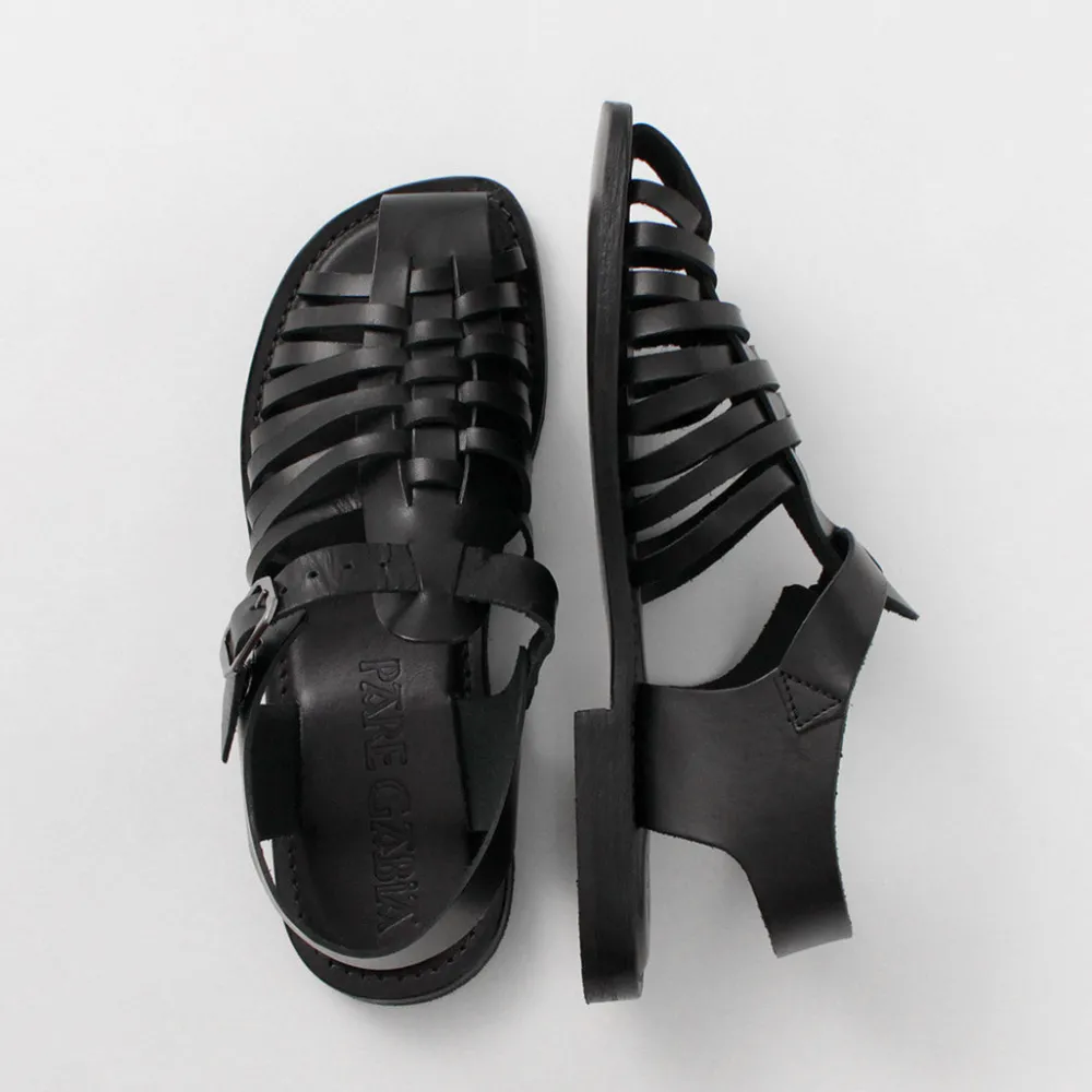 PARE GABIA Sandals^/ ALBIZ Gurkha Sandals black