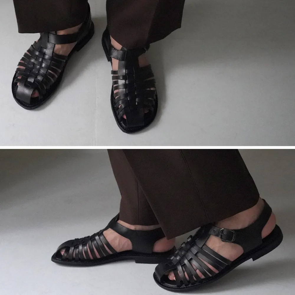 PARE GABIA Sandals^/ ALBIZ Gurkha Sandals black