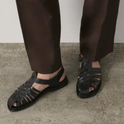 PARE GABIA Sandals^/ ALBIZ Gurkha Sandals black