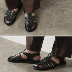 PARE GABIA Sandals^/ ALBIZ Gurkha Sandals black
