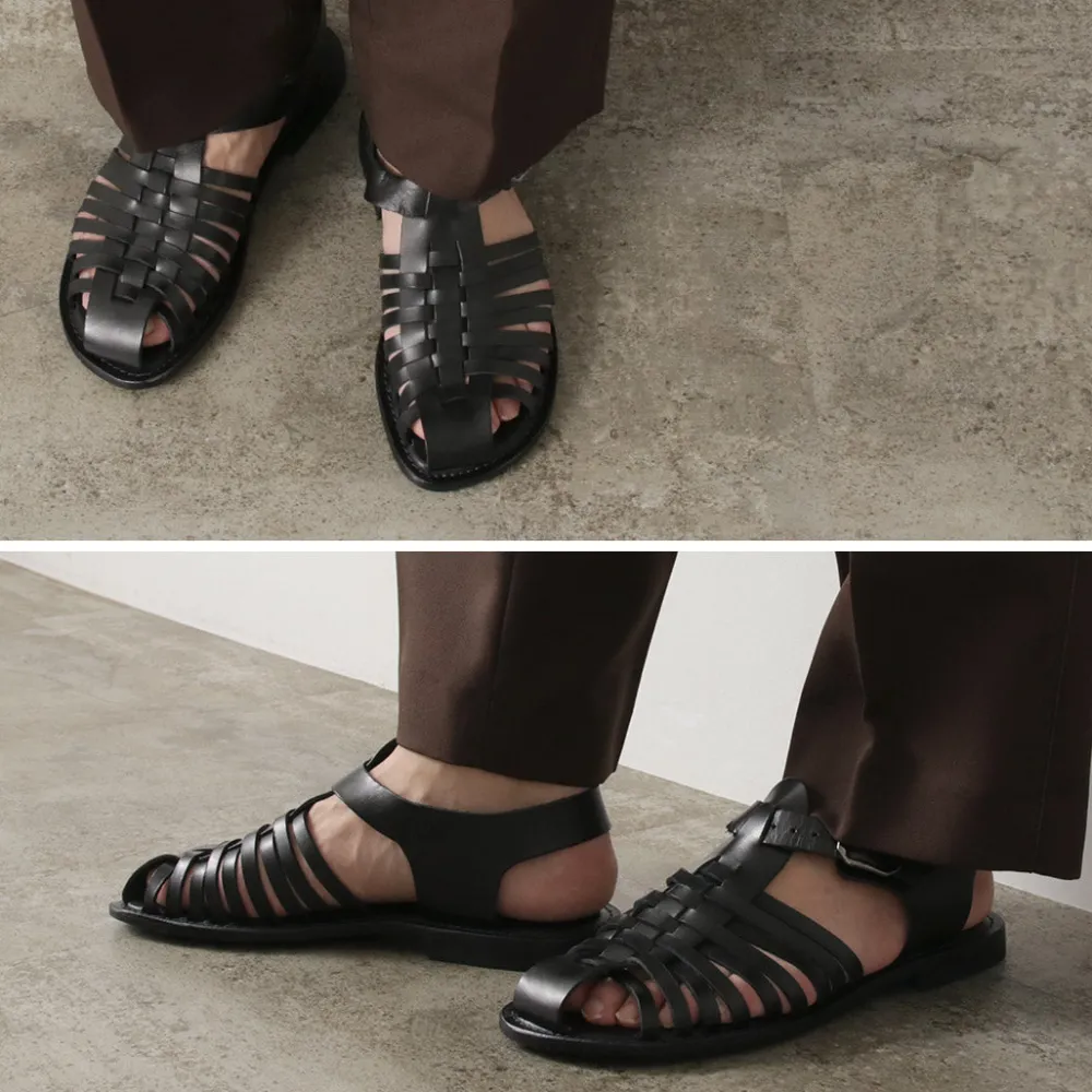 PARE GABIA Sandals^/ ALBIZ Gurkha Sandals black