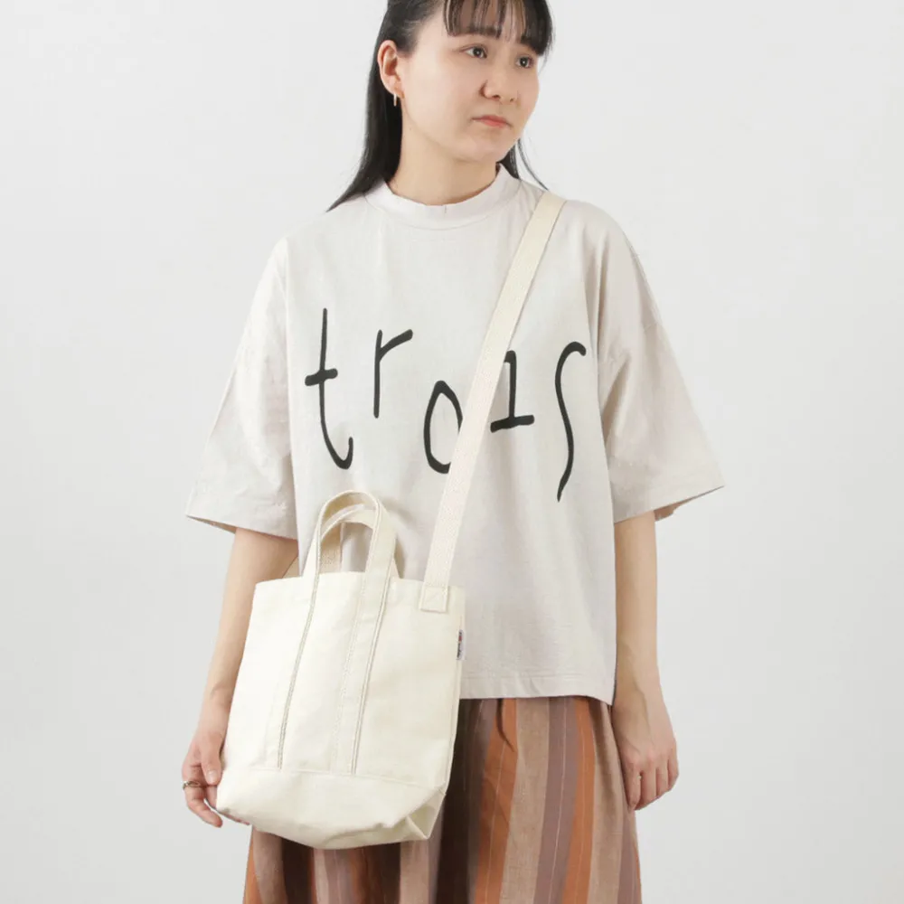 PARROTT CANVAS Tote Bags^/ Shoulder mini tote natural