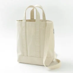 PARROTT CANVAS Tote Bags^/ Shoulder mini tote natural