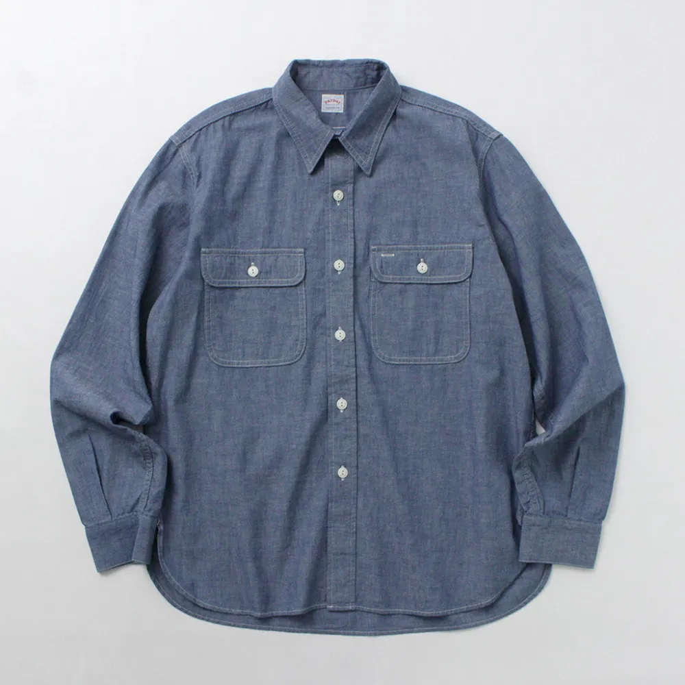 PAYDAY Shirts^/ 40s model, chin strap, work shirt lightblue