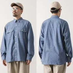 PAYDAY Shirts^/ 40s model, chin strap, work shirt lightblue