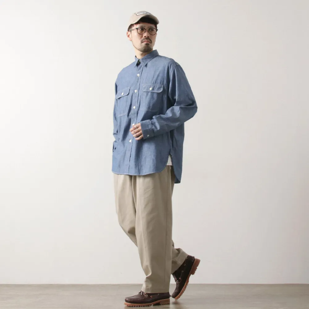PAYDAY Shirts^/ 40s model, chin strap, work shirt lightblue