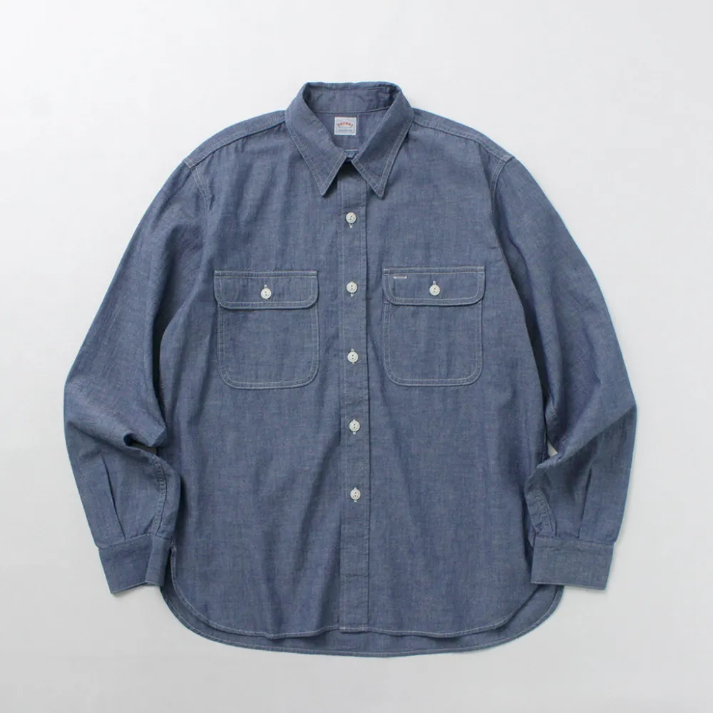 PAYDAY Shirts^/ 40s model, chin strap, work shirt lightblue