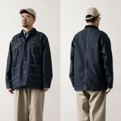 PAYDAY Jackets^/ 50's model corduroy collar coverall navy
