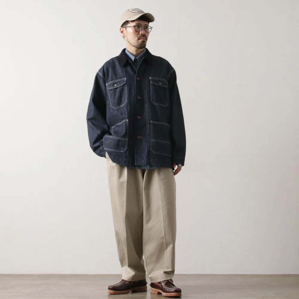 PAYDAY Jackets^/ 50's model corduroy collar coverall navy