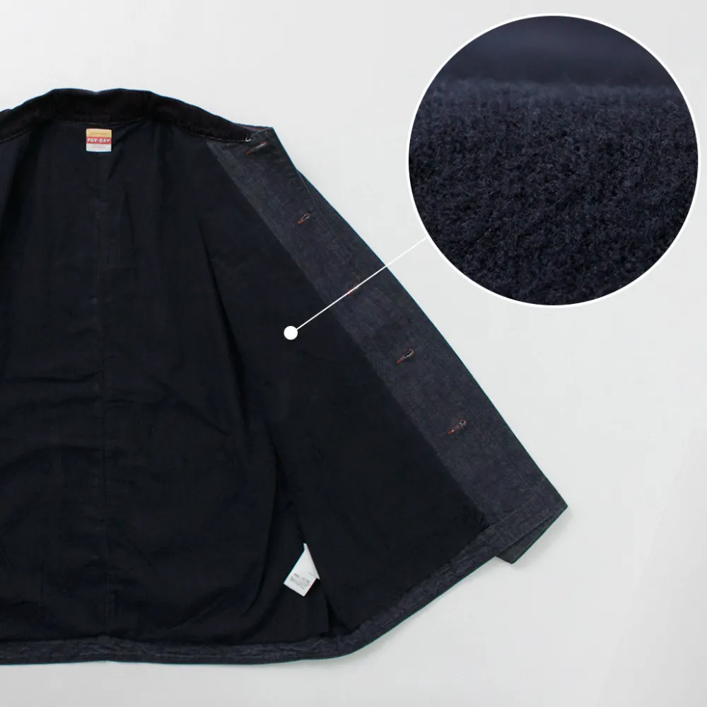 PAYDAY Jackets^/ 50's model corduroy collar coverall navy