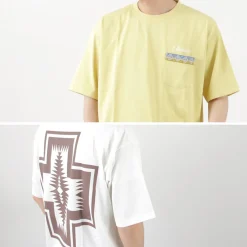 PENDLETON T-Shirts^/ Back Print Pocket T-Shirt